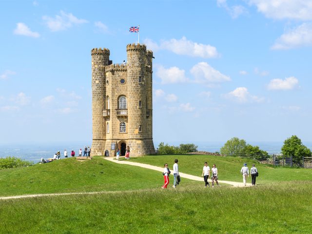 Broadway, England : view at the Broadway tower on England