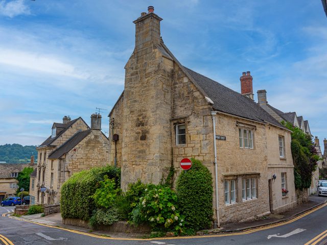 Historical houses of the Cotswolds region at Painswick, England