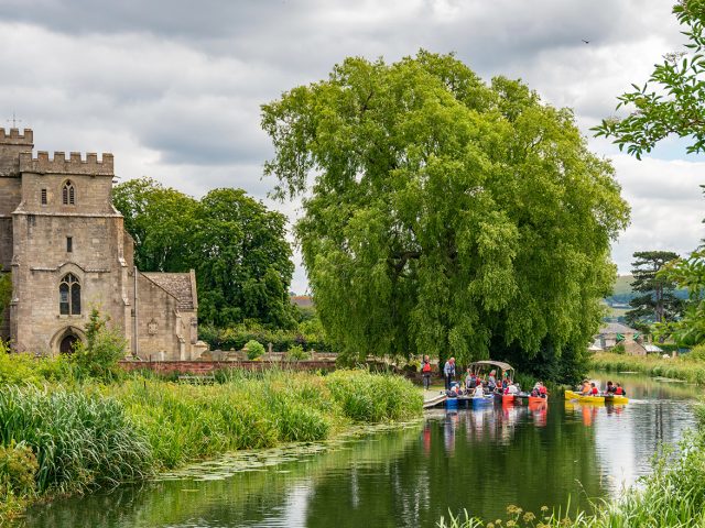 Leisure activities on the newly restored Stroudwater Canal at Stonehouse, Stroud, Gloucestershire, England
