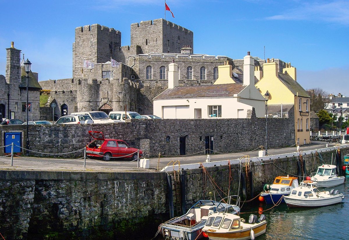 Tour to Castle Rushen Castletown Isle of Man UK Harbour