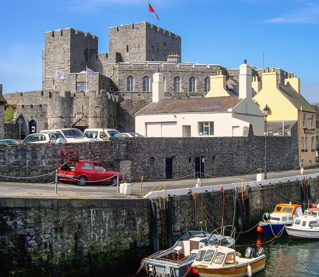 Tour to Castle Rushen Castletown Isle of Man UK Harbour